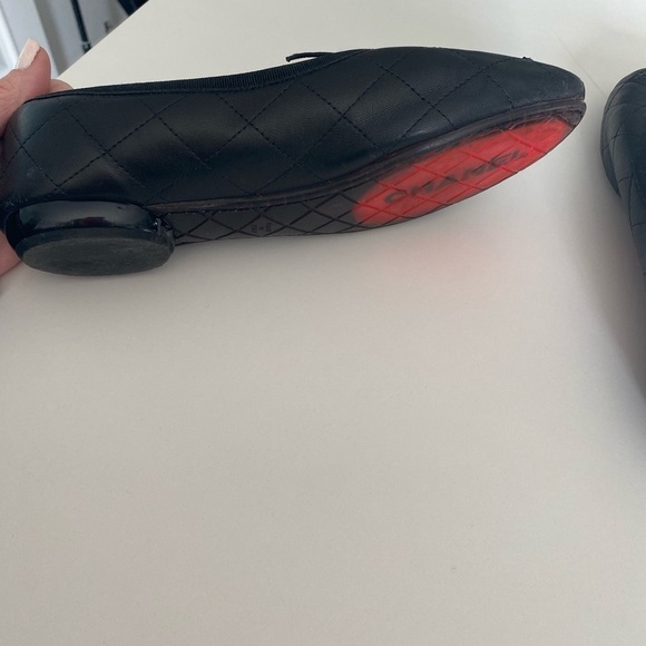 Chanel Cambon Black on Black Ballet Flats - Picture 11 of 14